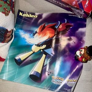 Pokémon Keldeo black & white version Nintendo ds poster